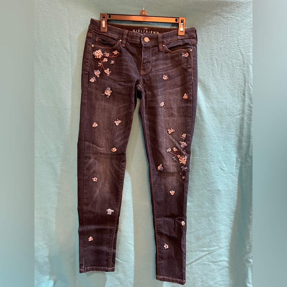 Women’s White House Black Market Embroidered Jeans